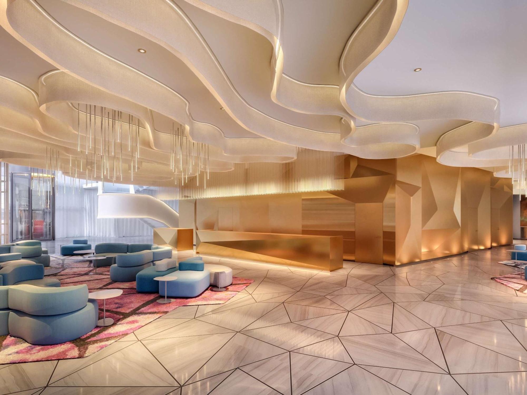 Moevenpick Hotel & Apartments Ghala Muscat Exterior photo The lobby of the hotel